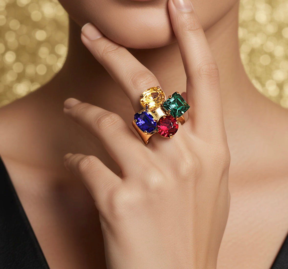 Multi colour ring