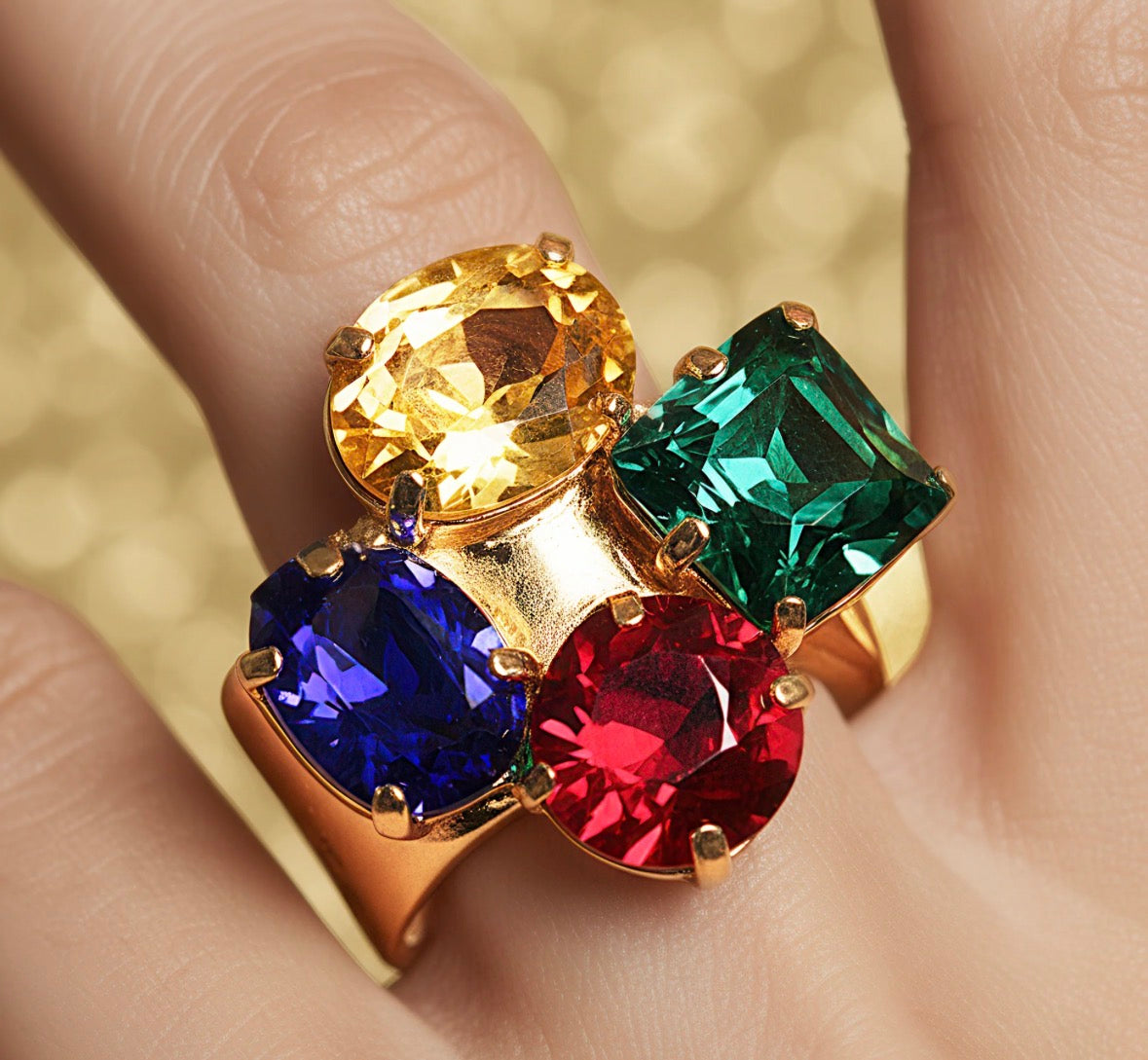 Multi colour ring