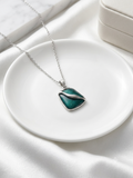 Verdant Wave Asymmetric Pendant