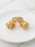 The heritage pearl jhumkas