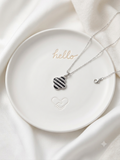 Eclipse striped clover pendant