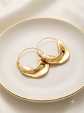 Organic Contour Drop Hoops
