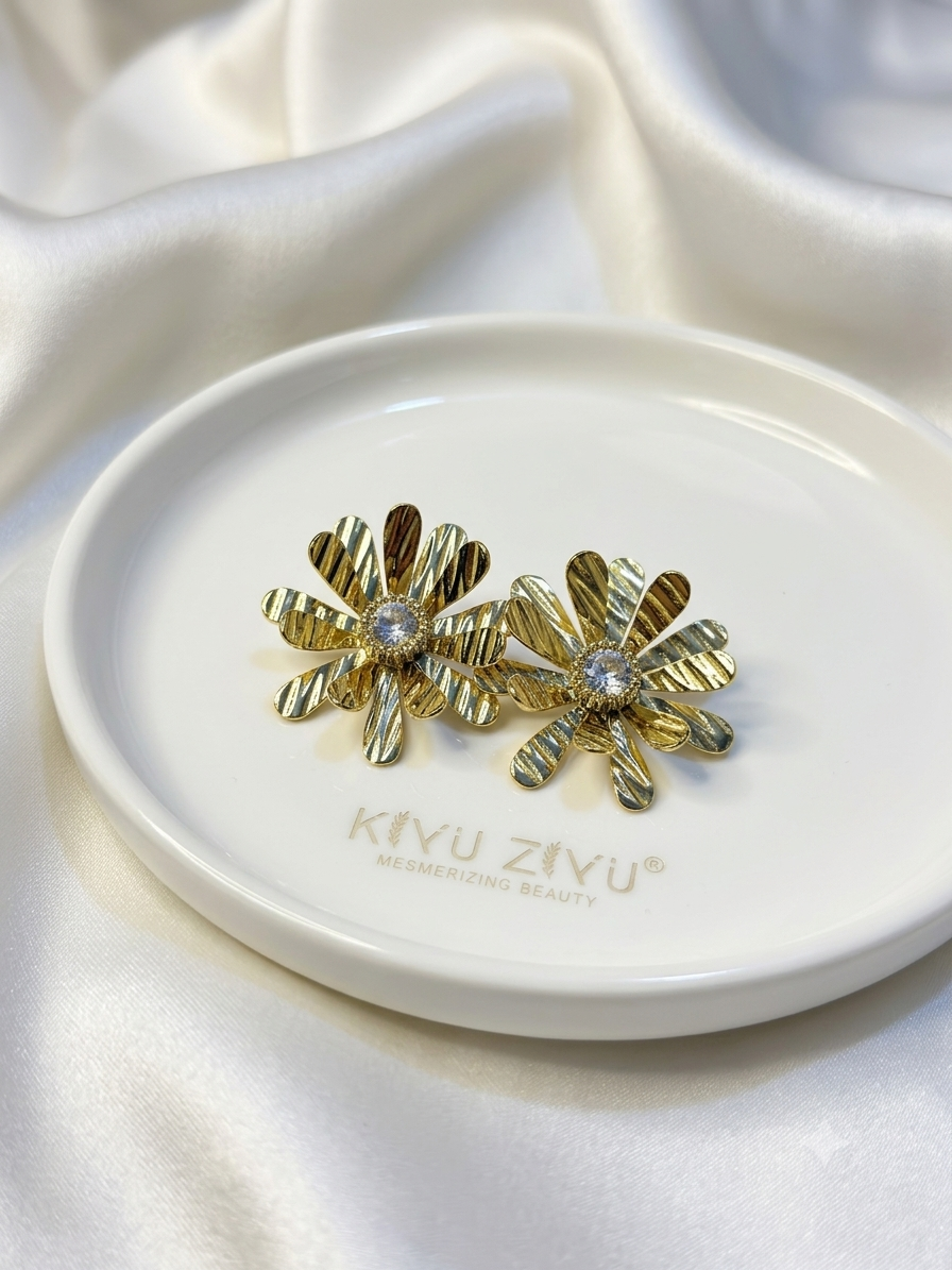 The Daisy Bloom Crystal Studs