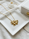 The Royal Bow Pendant Necklace