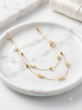 Elegance Dual-Layer Mother-of-Pearl Necklace